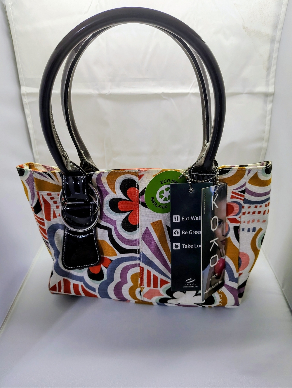 KOKO LUNCH TOTE Thermal insulated Lunch Tote Bag NEW w/Tags Drawstring Purse